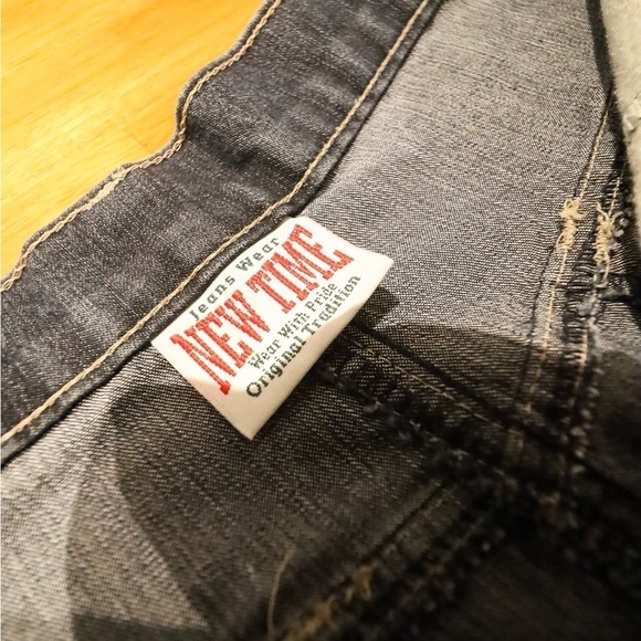 NEW TIME  Long Denim Skirt size 3 - Picture 3 of 4